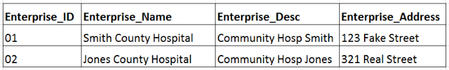 the enterprise table