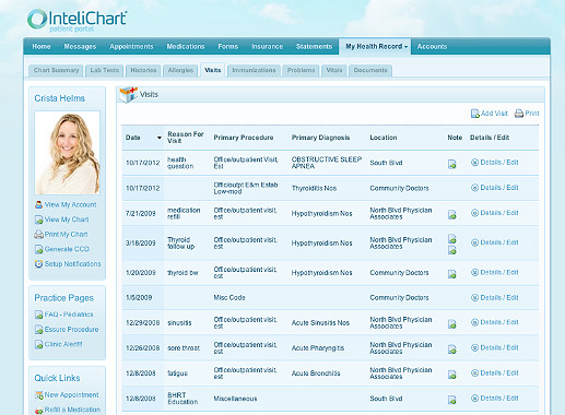 intelichart-patient-portal-screenshot