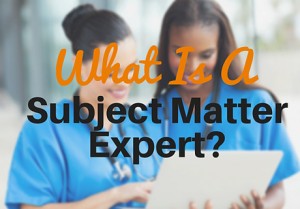 what is a sme - subject matter expert